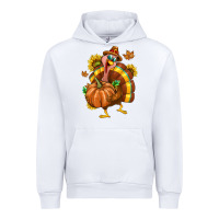 White Thanksgiving Turkey Urban Hoodie - texasbilliewilder