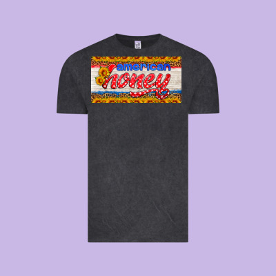 American Honey Sunflower License Plate Vintage Tee Designed By Hra Design Shop