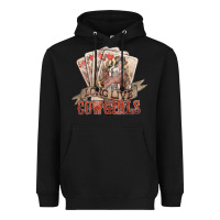 Black long live cowgirls cards Heavyweight Hoodie - NancyCooperArtShop