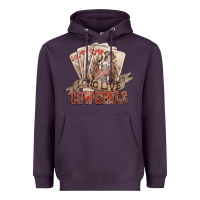 Plum long live cowgirls cards Heavyweight Hoodie - NancyCooperArtShop