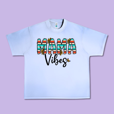 Mama Vibes Urban Heavy Tee Designed By Cowhidedigitalart