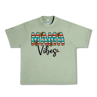 Oil Green mama vibes Urban Heavy Tee - CowhideDigitalArt