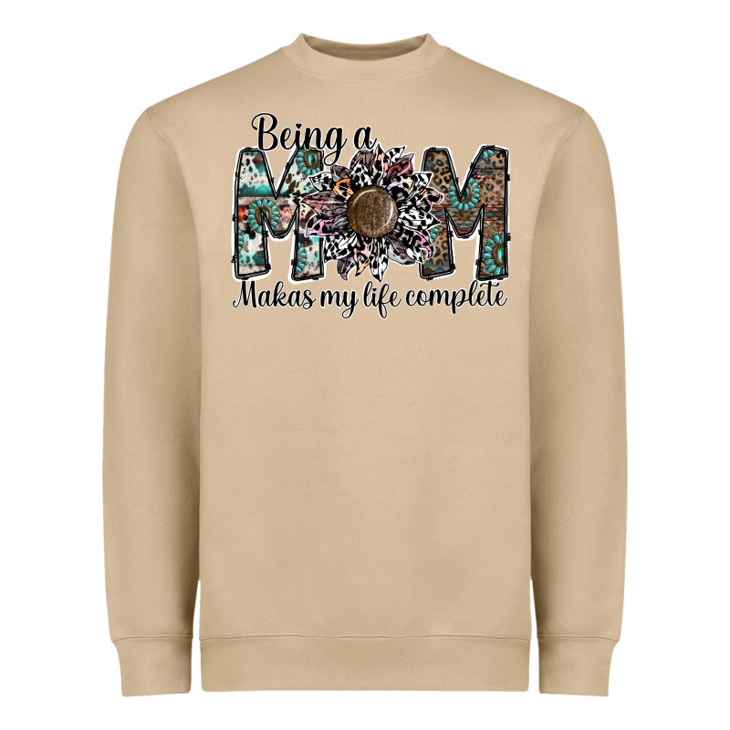 Being A Mom Makas My Life Complete Heavyweight Sweatshirt by SublimationCraftShop | Teevron