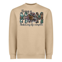Mushroom being a mom makas my life complete Heavyweight Sweatshirt - SublimationCraftShop