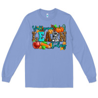 Colony Blue y'all gonna learn today pumpkin and pen Long Sleeve Tee - AdoDesignShop