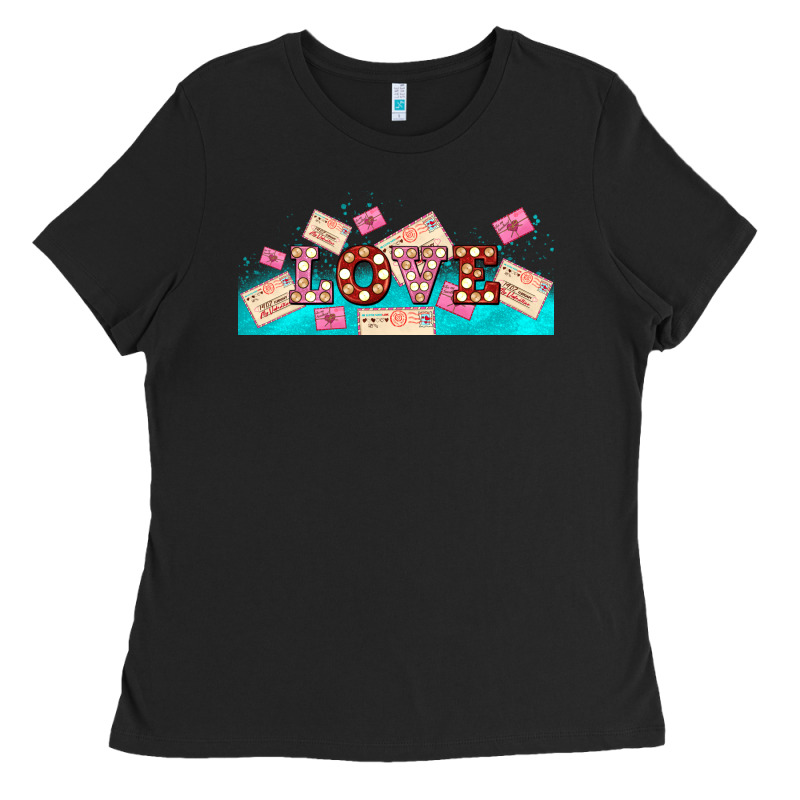 Love And Love Letters Ladies Tee by AdoDesignShop | Teevron