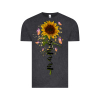 Vintage Black mama sunflower Vintage Tee - RacoonDesign