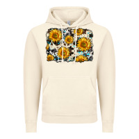 Vintage Artic cowhide sunflower pattern Vintage Hoodie - Zillion Design Studio