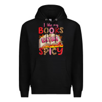 Black i like my books extra spicy Premium Hoodie - Artiststas