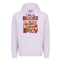 Lilac i like my books extra spicy Premium Hoodie - Artiststas