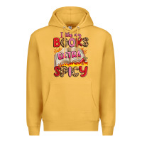 Mustard i like my books extra spicy Premium Hoodie - Artiststas