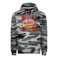 Slate Camo i like my books extra spicy Premium Hoodie - Artiststas