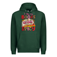 Sports Green i like my books extra spicy Premium Hoodie - Artiststas