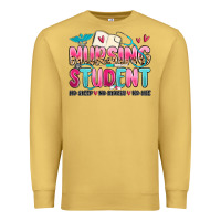 Antique Gold nursing student no sleep no money no life Premium Sweatshirt - MaliasSmallBusiness
