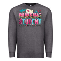 Charcoal Heather nursing student no sleep no money no life Premium Sweatshirt - MaliasSmallBusiness