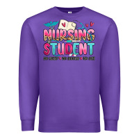 Purple nursing student no sleep no money no life Premium Sweatshirt - MaliasSmallBusiness