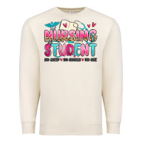 Sandshell nursing student no sleep no money no life Premium Sweatshirt - MaliasSmallBusiness