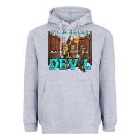 Heather Grey im only one drink Heavyweight Hoodie - NancyCooperArtShop