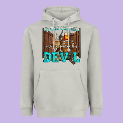 Im Only One Drink Heavyweight Hoodie Designed By Nancycooperartshop