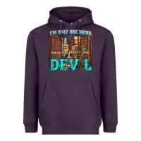 Plum im only one drink Heavyweight Hoodie - NancyCooperArtShop