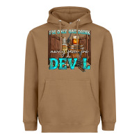 Toasted Coconut im only one drink Heavyweight Hoodie - NancyCooperArtShop