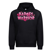 Black Badass warrior Breast Cancer Urban Hoodie - NancyCooperArtShop