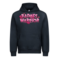 Navy Badass warrior Breast Cancer Urban Hoodie - NancyCooperArtShop