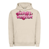 Pigment French Oak Badass warrior Breast Cancer Urban Hoodie - NancyCooperArtShop