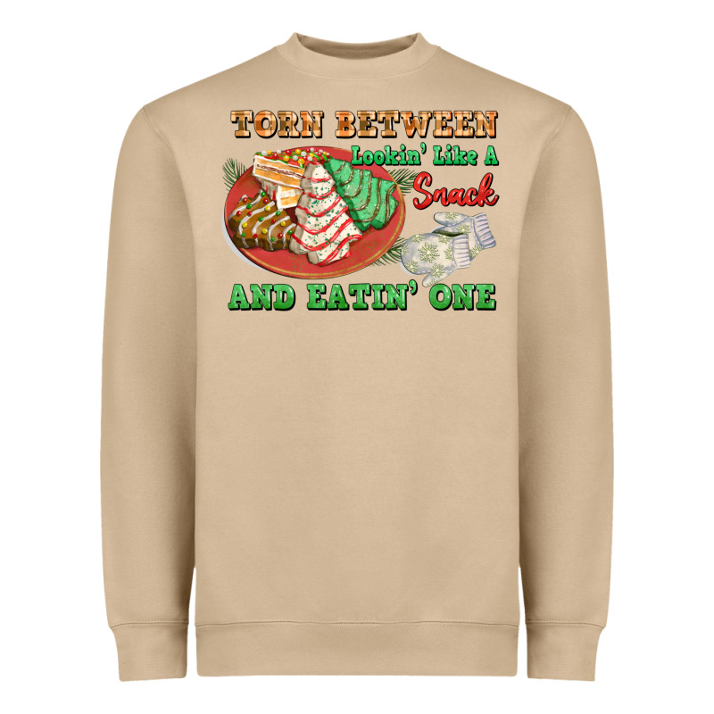 Torn Between Lookin Like A Snack And Eatin One Heavyweight Sweatshirt by FaDigitalArtStudio | Teevron