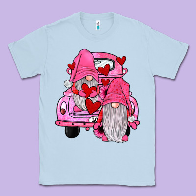 Farm Truck,gnomies Valentines Classic Tee Designed By Jahusdesignshop