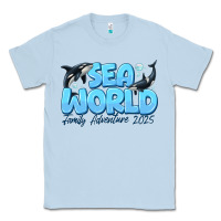 Dusty Blue Sea World Family Adventure 2025 Classic Tee - CowhideDigitalArt