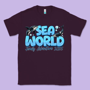 Sea World Family Adventure 2025 Classic Tee Designed By Cowhidedigitalart