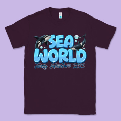 Sea World Family Adventure 2025 Classic Tee Designed By Cowhidedigitalart