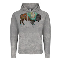 Cloud Rock aztec bison Vintage Hoodie - RanaPortraitStore
