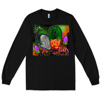 Black halloween heart mouse pad Long Sleeve Tee - BundleAndBundleShop
