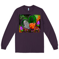 Plum halloween heart mouse pad Long Sleeve Tee - BundleAndBundleShop