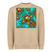 Mushroom western sunset sunflowers seamless pattern Heavyweight Sweatshirt - HRA Design Shop
