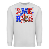 Dove Grey America Premium Sweatshirt - NancyCooperArtShop