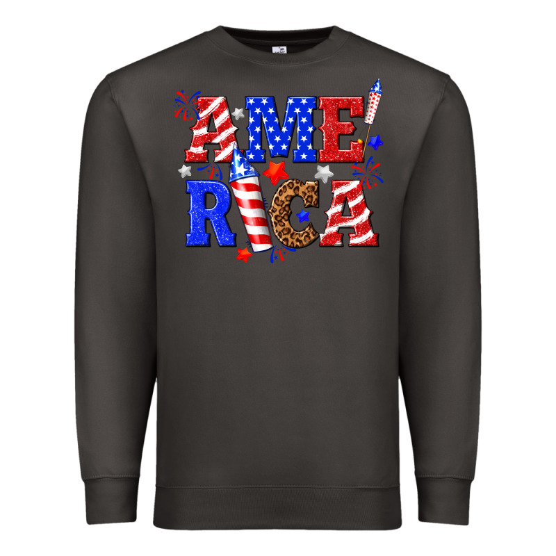 America Premium Sweatshirt by NancyCooperArtShop | Teevron