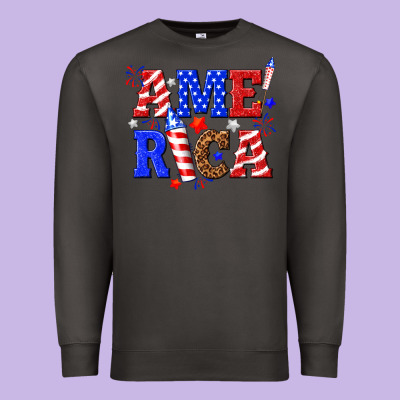 America Premium Sweatshirt Designed By Nancycooperartshop