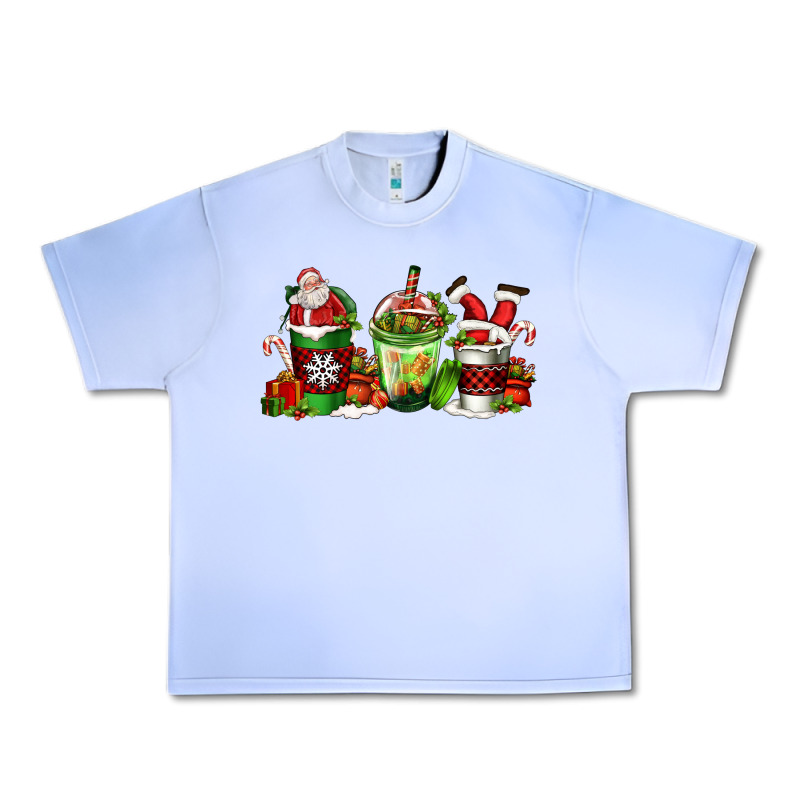 Coffee Cups With Santa Claus Urban Heavy Tee by FaDigitalArtStudio | Teevron