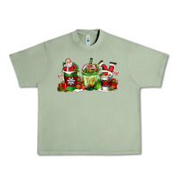 Oil Green coffee cups with santa claus Urban Heavy Tee - FaDigitalArtStudio