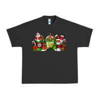 Pigment Black coffee cups with santa claus Urban Heavy Tee - FaDigitalArtStudio