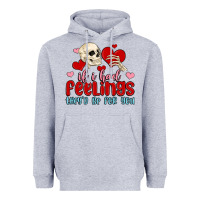 Heather Grey if i had feelings they d be for you Heavyweight Hoodie - MaliasSmallBusiness