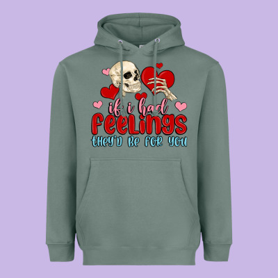 If I Had Feelings They D Be For You Heavyweight Hoodie Designed By Maliassmallbusiness