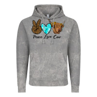 Cloud Rock peace love cow Vintage Hoodie - RanaPortraitStore