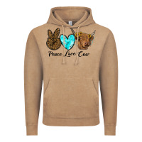 Vintage Coffee peace love cow Vintage Hoodie - RanaPortraitStore