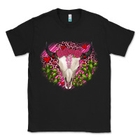 Black bull skull cactus valentines Classic Tee - JahusDesignShop