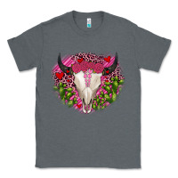 Charcoal Heather bull skull cactus valentines Classic Tee - JahusDesignShop