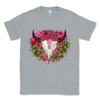Heather Grey bull skull cactus valentines Classic Tee - JahusDesignShop